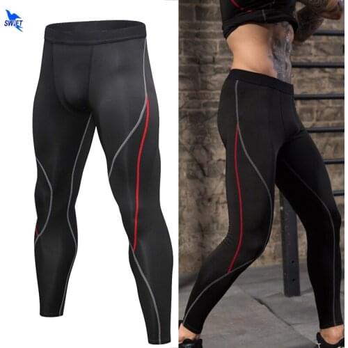 Quick Dry Skinny Running Tights Men Compression Fitness Crossfit Training Gym Leggings Sports Jogging Long Yoga Athletic Pants