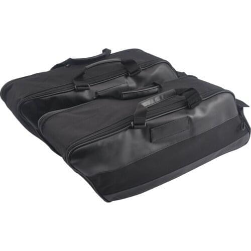 Motorcycle Black Saddlebags Liners Saddle Bag For Harley Road King Street Glide Ultra Electra Glide 1994-2013
