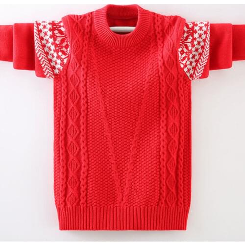 Childrens sweater 5-15 years old boys sweater 2021 cotton Twist+Rhombus Check childrens fall youth knit sweater 7 colors