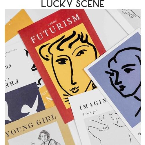 Nordic Card Painting Bedroom Postcard Picture Frame Wall Decoration S01300