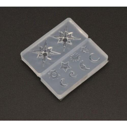 Mini Size Moon Star Sun Resin Jewelry Fillings Resin Silicone Mold Jewelry Tools Dropshipping