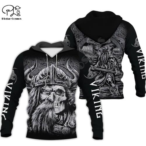 PLstar Cosmos Viking Warrior Tattoo New Fashion Tracksuit casual 3DfullPrint Hoodie/Sweatshirt/Jacket/Mens Womens style-7