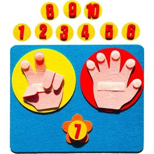 Mathematics Teaching Toy Children Maths Toys Finger Counting 1-10 Montessori Finger Number Teaching Aid Educational Toy