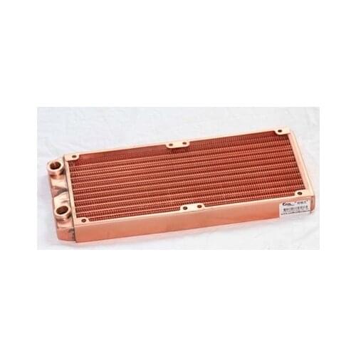 Fast Free Ship 240mm Full Red Copper Water Cooled Row Heat Exchanger Koolance Liquid-cooled Computer Cooling Radiators