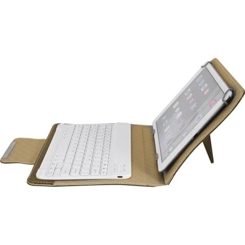 Keyboard holder case 10'' Tablet Laptop Universal PU Protective Case Cover + Bluetooth Keyboard for Android/IOS/WIN