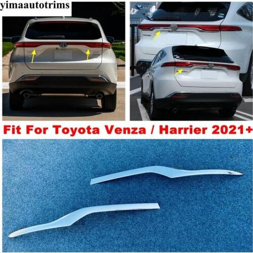 Rear Trunk Tail Gate Tailgate Door Strip Decoration Cover Trim ABS Chrome Exterior Refit Kit Fit For Toyota Venza / Harrier 2021