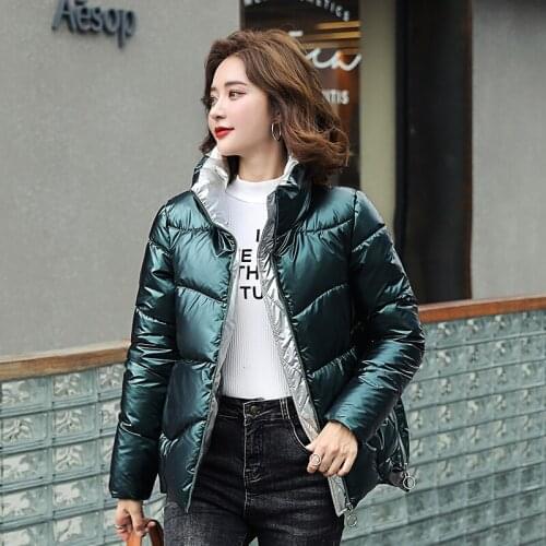 Winter Glossy Down Parka womens Waterproof Coat large size Loose Winter Warm Thick Parka Women Jacket