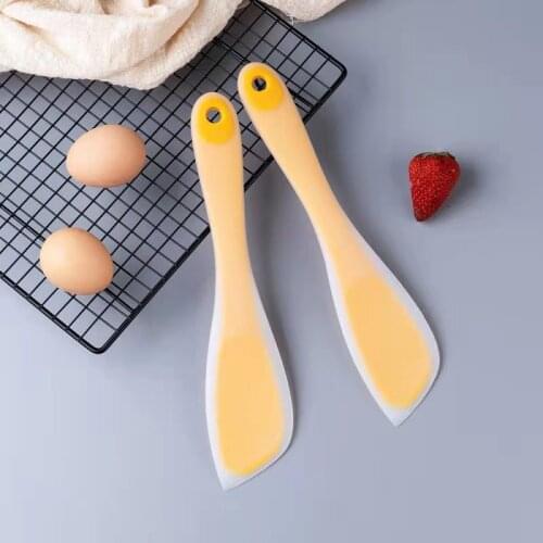 1PCS Integrated high temperature resistant silicone spatula spatula cake cream spatula mixing spatula nougat baking tools