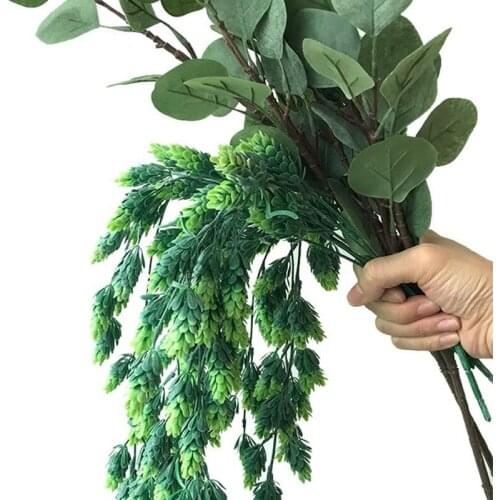 3Pcs Artificial Flower Hops Vine Garland Plant Fake Hanging Vine Greenery For Indoor Outdoor Front Porch Flower Decor
