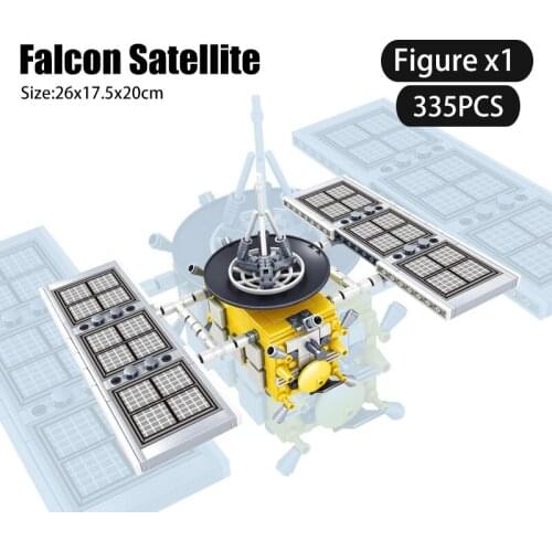 335pcs Aerospace Technic Space Station series Building Blocks Satellite Astronaut DIY Bricks Educational Toy For Children Gifts