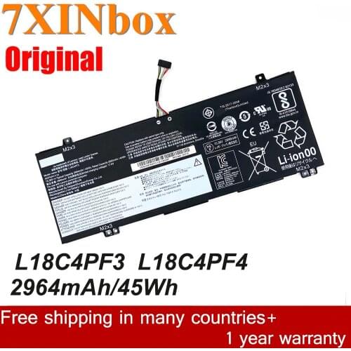 7XINbox 45Wh/2964mAh Original L18C4PF3 L18M4PF4 L18C4PF4 L18M4PF3 Laptop battery For Lenovo Ideapad xiaoxinAir14-2019 C340-14API