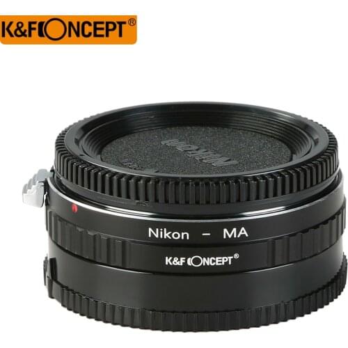 K&F CONCEPT High Precision Glass Infinity Focus Lens Adapter Ring For Nikon AI Lens to Minolta MA/Sony Alpha Mount Camera Body