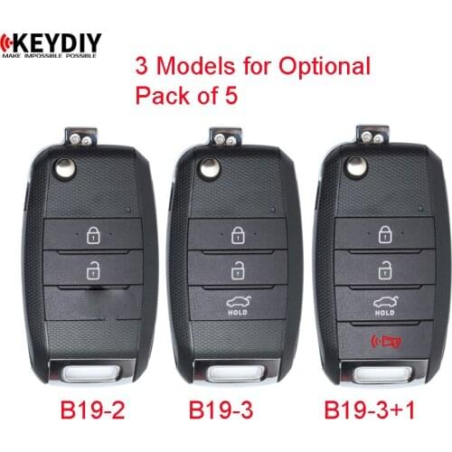 KEYDIY 5 Pieces Universal Remote B-Series for KD900 KD900+ URG200 ,KEYDIY B Series Remotes for B19