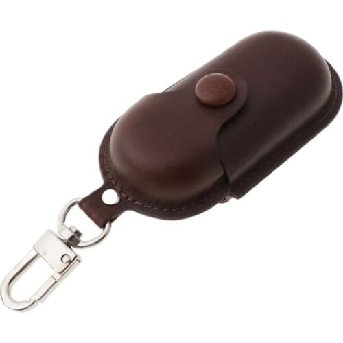 Leather Earphone Case Protective Cover with Keychain for Hua-wei Freebuds 3i Wieless Headset Charging Box