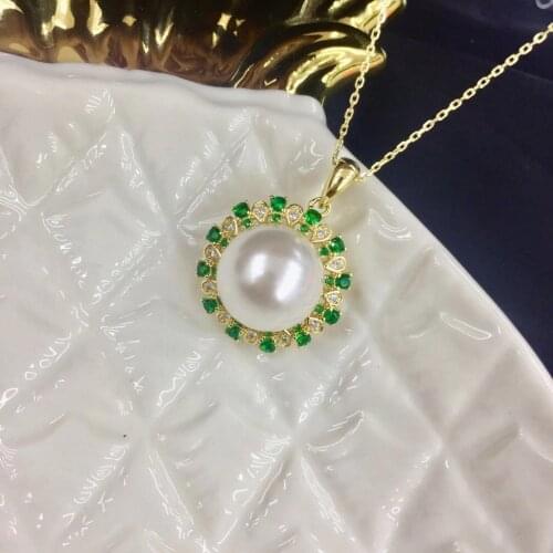 DIY Jewellery Mounts 925 Sterling Silver Pendant Base Settings Mountings Findings Parts for Pearl Crystal Jade Agate 5pcs/lot