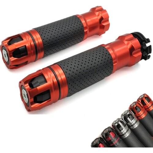 Motorcycle Anti-Skid Handle ends handlebars Racing hand grips CNC 22mm 7/8" For Honda vtx 1300 VF750 VFR750 VFR800 VTR1000F
