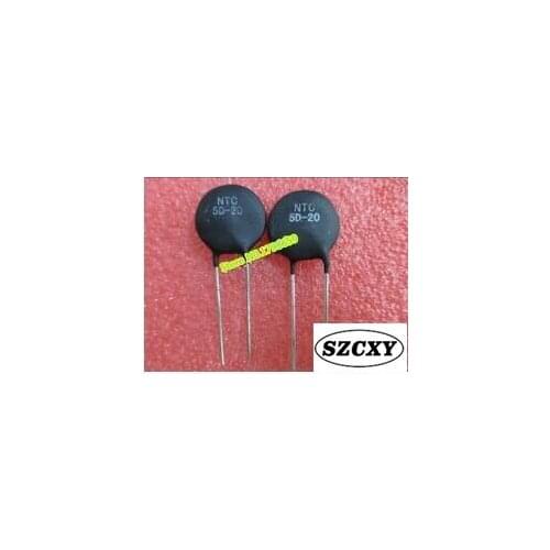 New and original 20PCS NTC5D-20 5D20 thermistor spacing of 10 mm