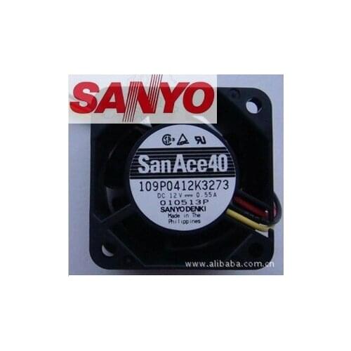 Original For Sanyo fan 109P0412K3273 4028 12V 40mm 4cm 40X40X28 mm