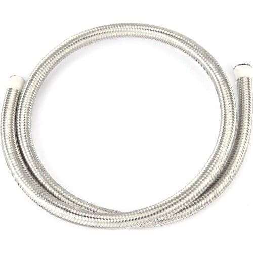 AN6 Stainless Steel Braided Oil Hose Fuel Line Accessory Replacement Corrosion Resistance Direct Replacement For Your Old Broken
