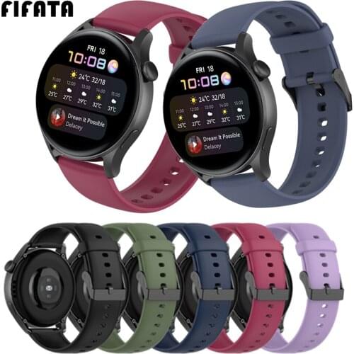22MM For Huawei Watch 3/3 Pro Watchband Replacement Smart Watch Soft Silicone Sport Strap For Huawei Watch GT 2 46mm Wriststrap