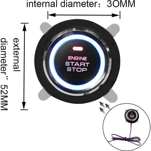 RFID one key start, vehicle one key start ignition system, vehicle anti-theft device start system, secret lock start