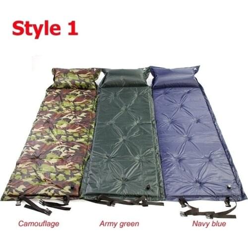 Self Inflating Sleeping Pad Bag Camping Mat Air Mattress Camping Bed Pillow Matelas Gonflable Picnic Mat Automatic For Outdoor
