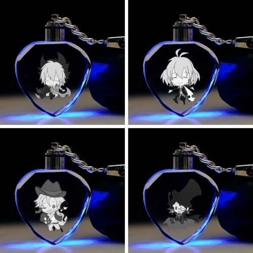 SERVAMP Anime Figures Toy Cartoon Heart Products Accessories Customized LED Keychain Light Birthday Gifts