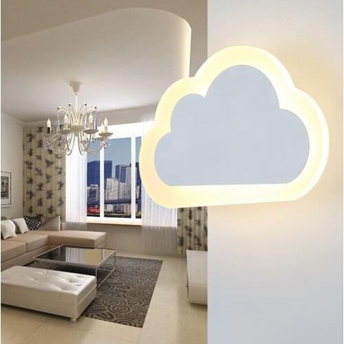 Modern Led Wall Lamp Nordic Minimalist Lighting Fixture Cloud Bedroom Living Childrens Sconce Home Indoor Decor Luminaire Light