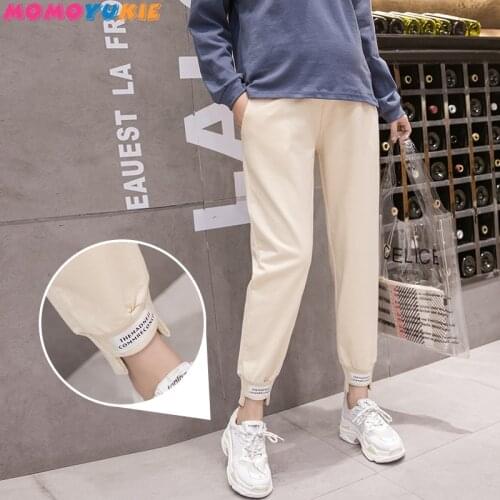 Sports casual pants Belly Elastic Waist Maternity pants Pregnant Clothes For Pregnant Women Maternity harem pants Spring