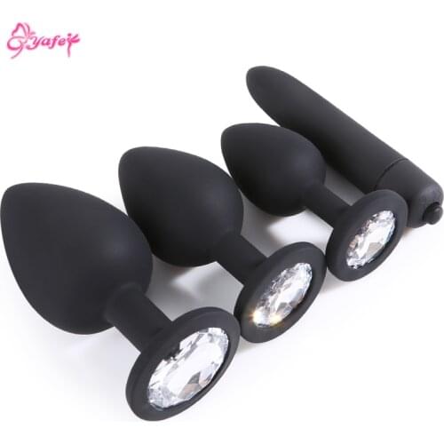 Black Bullet Vibrator Anal Plug Ass Massage Vagina Masturbation Butt Plug Anal Sex Toys Unisex Sex Products for Couples Adults