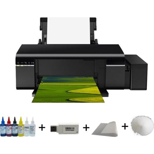 Vilaxh L805 A4 size Flatbed DTF Printer DTG Printer for White and Black T-shirt Textile Clothing With PET Film DTF Ink Powder