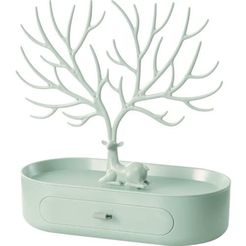 Jewelry Storage Rack Box Suitable for Ear Studs Earrings Necklaces Rings Lipsticks and Watches Gifts for the Beloved Girl