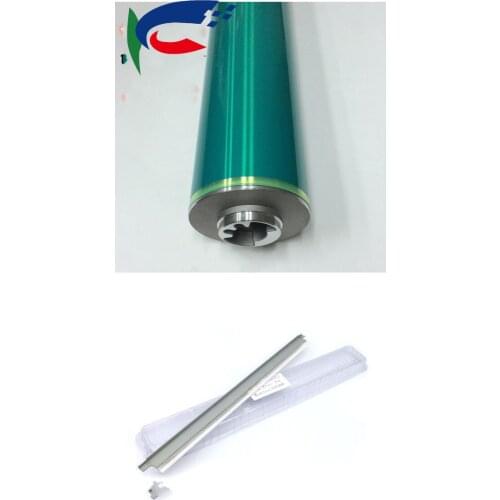 1sets new C6500 Drum Cleaning Blade+Long Life Original Color OPC Drum DU102 DU104 for Konica Monilta Pro C5500 C5501 C6501