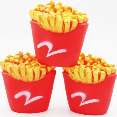 1pcs Dog Toy Cute Simulation French Fries Vocal Pet Toy Fun Interactive Puppy Molar Teeth Cleaning Pet Supplies