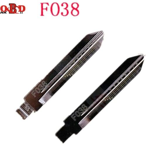 10 Pcs/lot FO38 Engraved Line Key Blade for Ford Edge Kuga NO.19 Scale Shearing Teeth Flip Folding Remot Key Blade