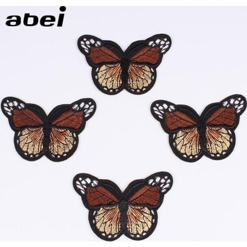 10pcs/lot Embroidery Cartoon Butterfly Patch Sew On Patches Iron On Fabric Sticker For Jeans Backpack hats Dress DIY Badge