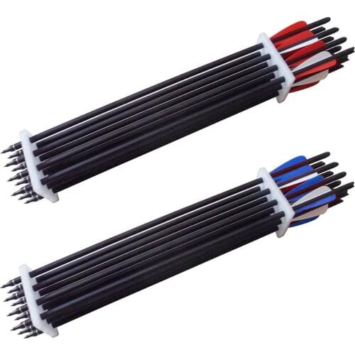 12pcs 20" Mixed Carbon Arrows Crossbow Bolts for Archery Crossbow