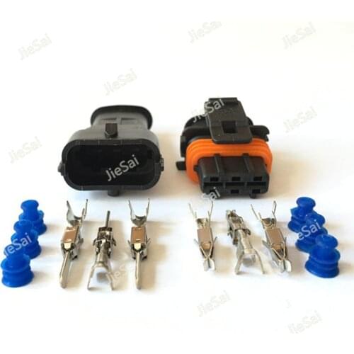 3 Pin 1928404074 Seald Automotive Connector Car Fuel Pressure Plug For Bosch Wire Connector Electrical Connector