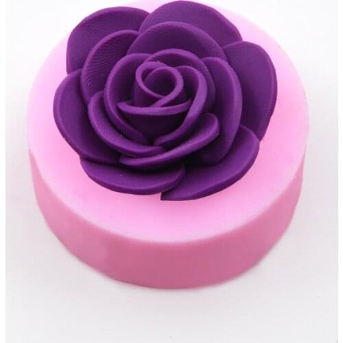 3D Flower Shape Silicone Handmade Soap Mould Cake Border Decoration Silicone Mold DIY Chocolate Candy Tool