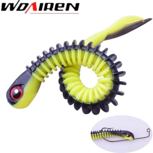 5Pcs/lot 12.5cm 4.8g spiral volume Fishing Soft bait Artificial weest blackfish Striped bass fishing gear tackles spinning Lures