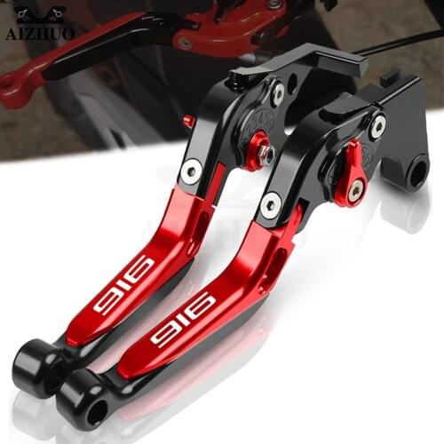 Motorcycle CNC Accessories Handbrake Folding FOR DUCATI 916 1998 Lever Parts Extendable Adjustable Clutch Brake Levers