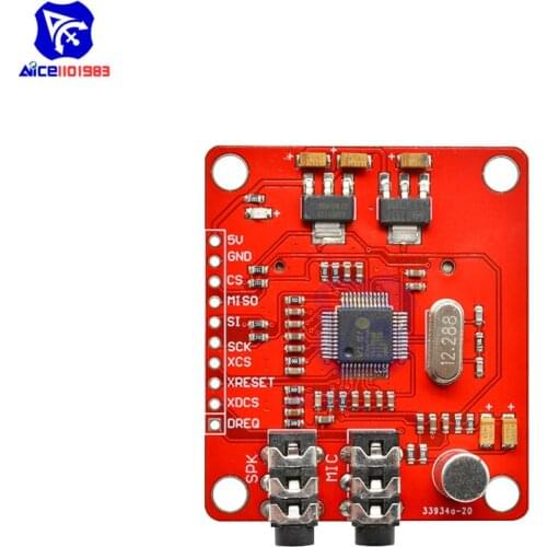 Diymore VS1053 VS1053B Ogg Real-time Recording MP3 Module SD Card Slot for Arduino Breakout Board VS1053B