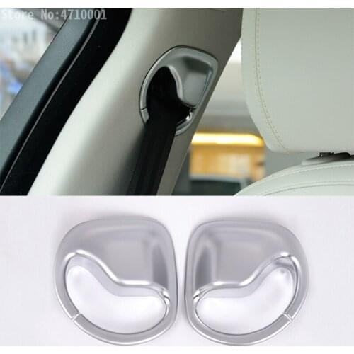 For Jaguar F-Pace f pace X761 2015 2016 2017 Car-Styling ABS Matt Seat Safety Belt Buckle Decoration Cover Trim 2pcs