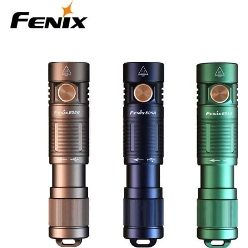 Fenix E05R 400 Lumens Micro USB Rechargeable Mini Keychain Flashlight For Everyday Carry