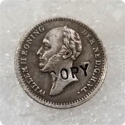 1848 Netherlands 5 Cents Coin COPY