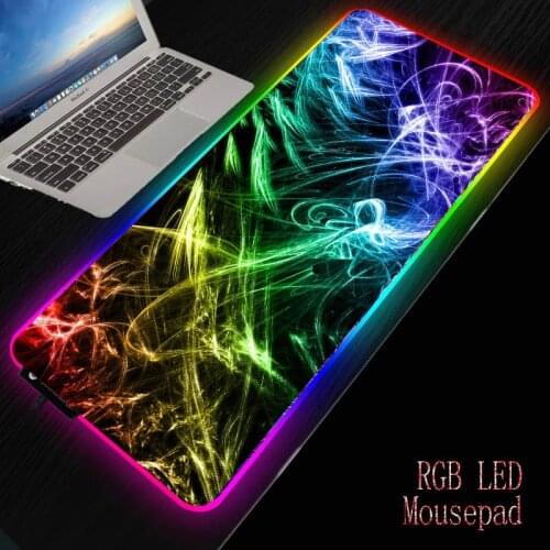 MRGBES Colorful Background Mouse Pad Large Mouse Mat Big Desk Mat Non-Slip Rubber Base Mousepad for Laptop Game Waterproof