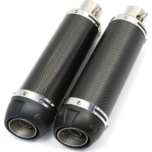 Carbon Fiber Exhaust Motorcycle Escape Modified Scooter Muffle Pipe DB Killer For ducati monster 696 ninja 400 z1000sx cb500x