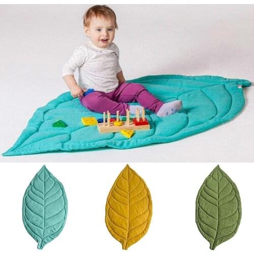 Newborn Baby Leaf Shape Soft Safety Crawling Play Carpet Play Mat Kid\s Room Floor Rug Decoration Carpet In The Living Room