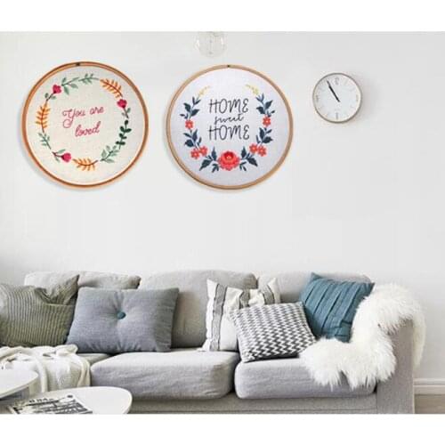 15x15cm Flower Shop Plant Series European embroidery kit simple three-dimensional embroidery Ribbon kit embroidery needlework