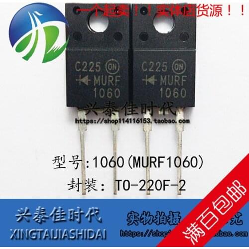 New 5pcs 1060 MURF1060 10A/600V TO-220F
